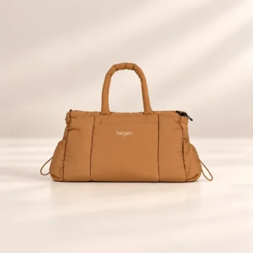 תיק נסיעות Duffle בגוון ערמוני