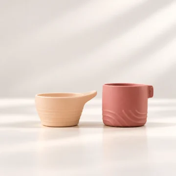 סט לולאת סיליקון לנשיאה וכיסוי סיליקון ורוד Rose